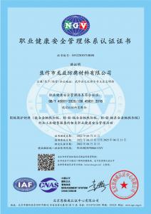 职业健康*管理体系中文认证